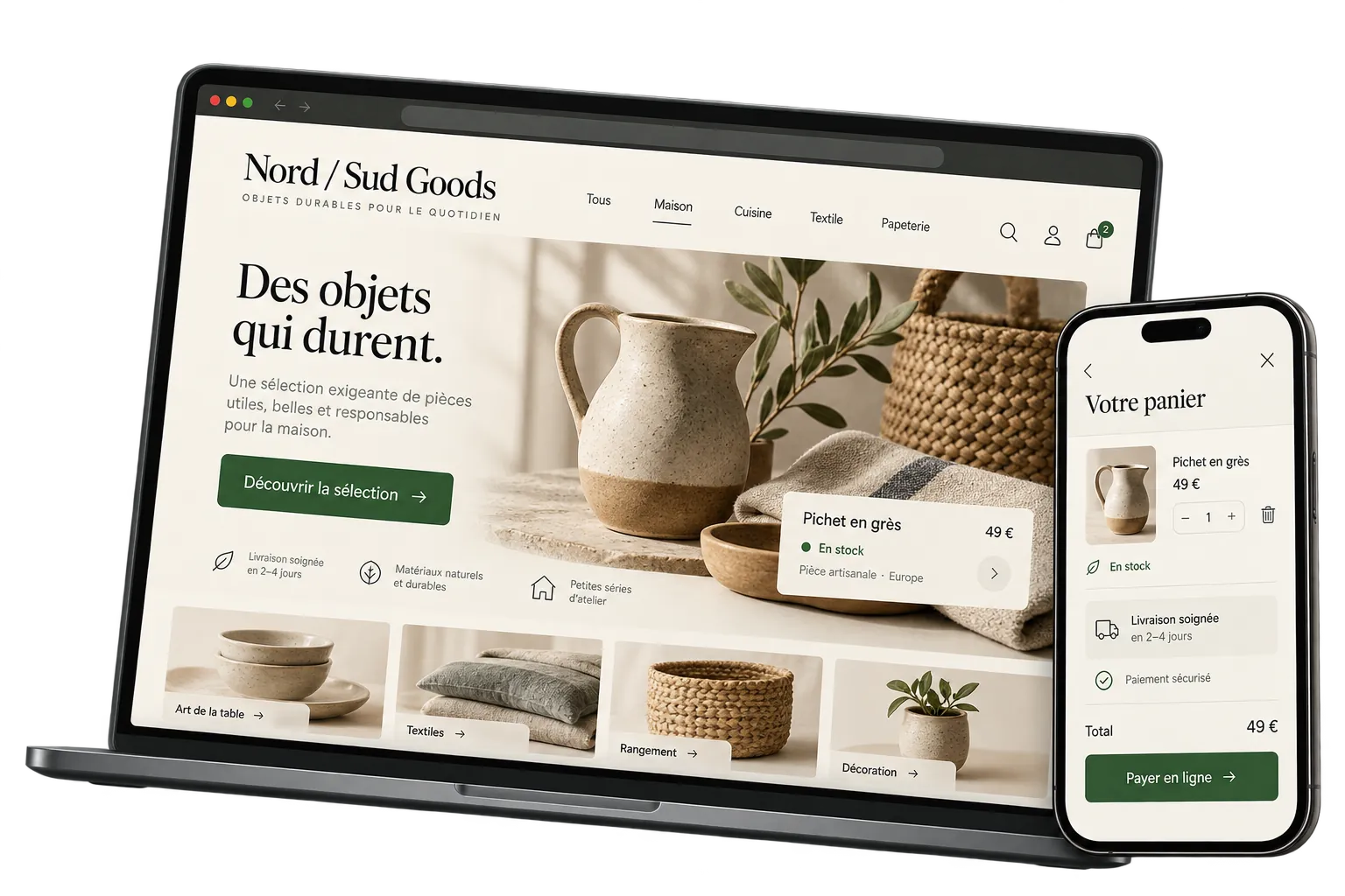 Aperçu du projet Nord / Sud Goods